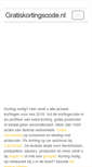Mobile Screenshot of gratiskortingscode.nl