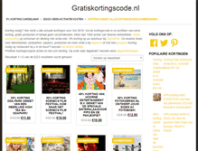 Tablet Screenshot of gratiskortingscode.nl